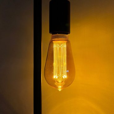 Globe LED filamentlamp L504G E27, extra warmwit licht 1800K, 3 standen dimbaar