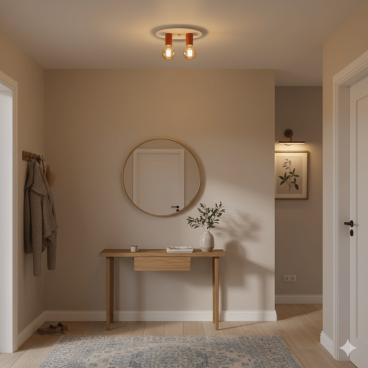 Chericoni Colorato plafondlamp – 2 lichts – rood – modern design