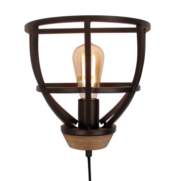 Chericoni Aperto Wandlamp - Ø25 cm H24 cm - Zwart - 200200007 - hoofdfoto