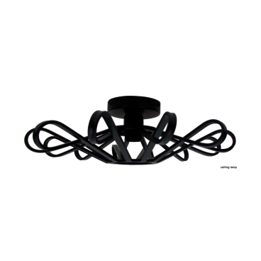 Chericoni Arco Plafondlamp - Ø45 cm H14 cm - Zwart - 100664530 - hoofdfoto