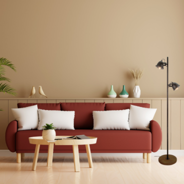 Chericoni Bella Vloerlamp - Ø11 cm H153 cm - Zwart - 300420207 - sfeerfoto