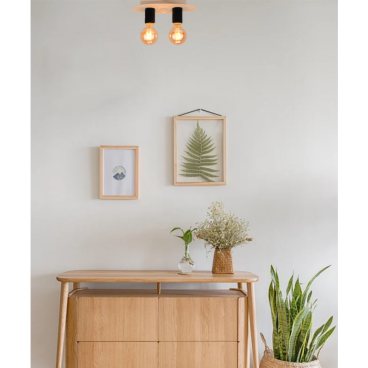 Deze zwarte plafondlamp geeft een eigentijdse vibe aan je interieur. Perfect voor een sfeervolle en moderne uitstraling.
