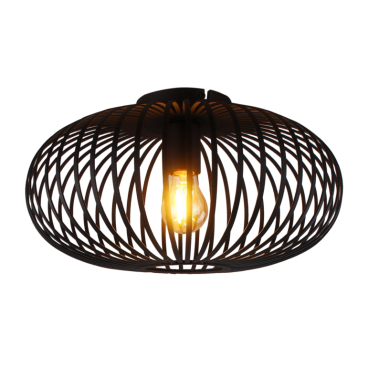 Chericoni Curvato Plafondlamp - Ø40 cm H22 cm - Zwart - 100884030 - hoofdfoto