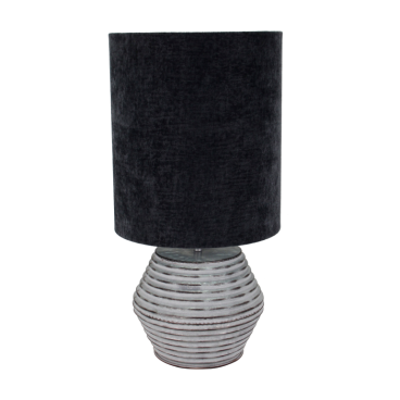 Moderne tafellamp Modena in grijs met een elegante uitstraling. Perfect voor sfeervolle verlichting in uw interieur.