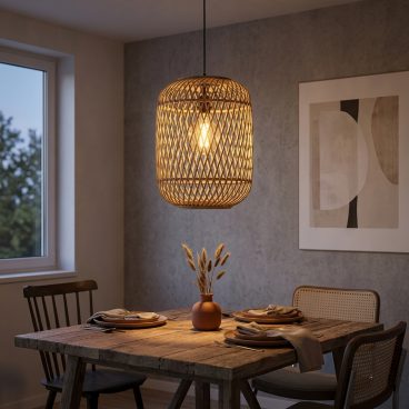 De unieke bruine hanglamp uit de Nature Diagonaal serie voegt een landelijke charme toe aan jouw interieur.