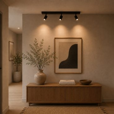 Strakke zwarte plafondlamp Rigo van metaal voor een moderne uitstraling. Perfect voor sfeervolle verlichting in elke ruimte.