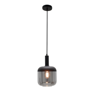 Zwart hanglamp Specchio opaco met een eigentijdse uitstraling. Perfect voor sfeervolle verlichting boven de eettafel.