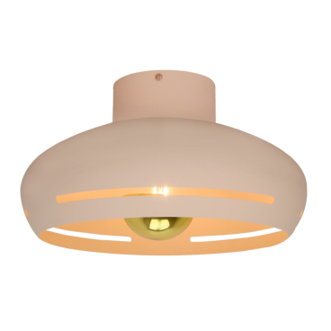 Moderne plafondlamp Striscia in crème voor een warme uitstraling. Perfect voor sfeervolle verlichting in elk interieur.