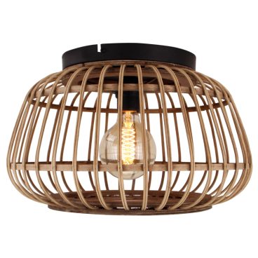 De bruine Nature Trapeze plafondlamp voegt een warme, landelijke sfeer toe aan je interieur. Perfect voor elke ruimte.