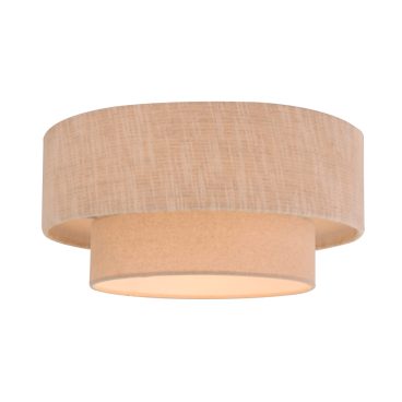 Beige Trilo plafondlamp in Japandi-stijl voegt een warme, serene sfeer toe aan elke ruimte.