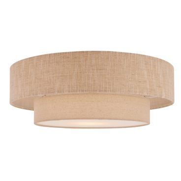 Beige Trilo plafondlamp in een Japandi stijl voor een warme, minimalistische sfeer. Perfect voor een ontspannen interieur.