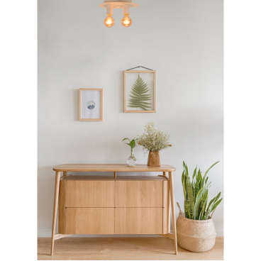 Een warme sfeer ontstaat met de crème plafondlamp Colorato. Perfect voor een gezellig en stijlvol interieur.