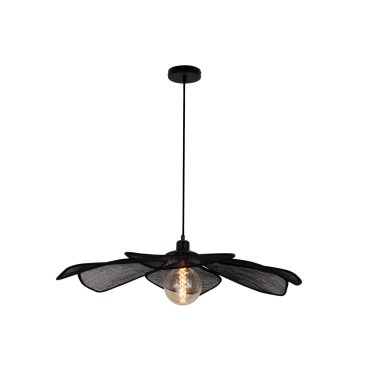 De imposante zwarte Corvo hanglamp voegt een vleugje luxe toe aan elke ruimte. Perfect voor een sfeervolle ambiance.