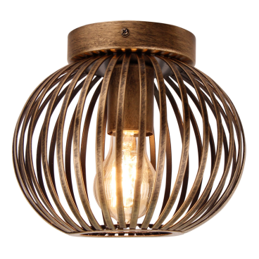 Chericoni Curvato Plafondlamp - Ø20 cm H19 cm - Brons - 100882010 - hoofdfoto