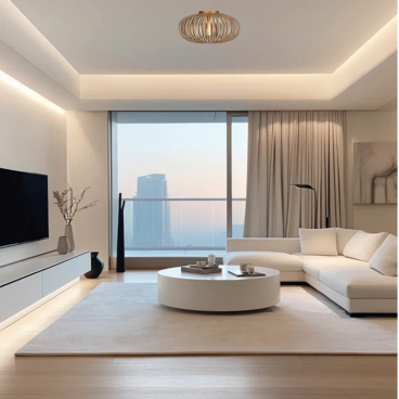 De gouden Curvato plafondlamp voegt een luxe touch toe aan je interieur. Perfect voor sfeervolle verlichting in elke ruimte.