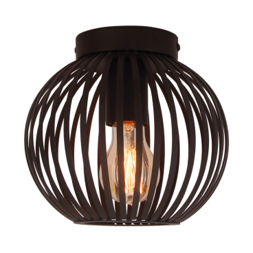 Chericoni Curvato Plafondlamp - Ø20 cm H19 cm - Zwart - 100882030 - hoofdfoto