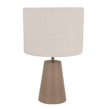 De taupe Faro tafellamp voegt warme gezelligheid toe aan je interieur. Perfect voor een sfeervolle tafelsetting.