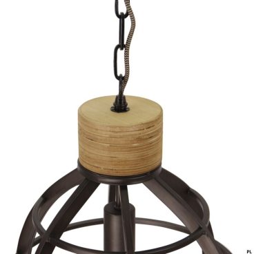 Detail van de industriële Aperto hanglamp in zwart. Een statement piece dat een moderne touch aan uw interieur geeft.