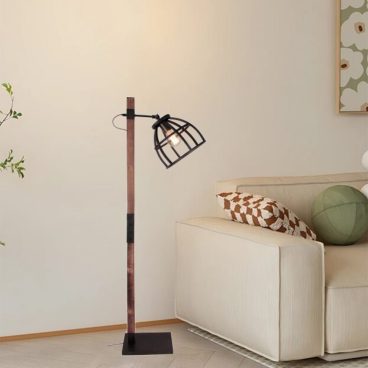 De zwarte Frame vloerlamp brengt een moderne touch in je interieur.