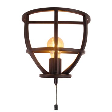 Industriële wandlamp Frame in zwart met een uniek design. Perfect voor het toevoegen van karakter aan uw interieur.