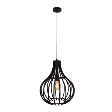 Deze moderne zwarte hanglamp Goccia heeft een strakke uitstraling. Perfect voor een eigentijdse sfeer in elke ruimte.