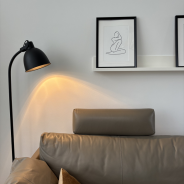 Chericoni Koen Vloerlamp - Ø20 cm H152 cm - Zwart - 300520130 - sfeerfoto