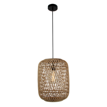 De bruine Nature Diagonaal hanglamp geeft een warme, landelijke sfeer. Perfect voor boven de eettafel of in de woonruimte.