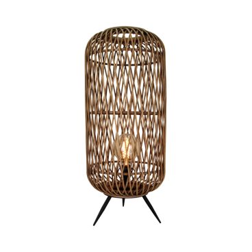 Deze moderne vloerlamp in bruin voegt warmte toe aan jouw interieur. Perfect voor een sfeervolle uitstraling in elke ruimte.