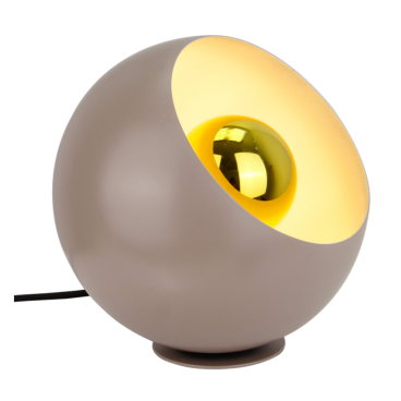 Moderne taupe tafellamp Occhio van Chericoni. Deze lamp voegt een warme, sfeervolle touch toe aan elk interieur.