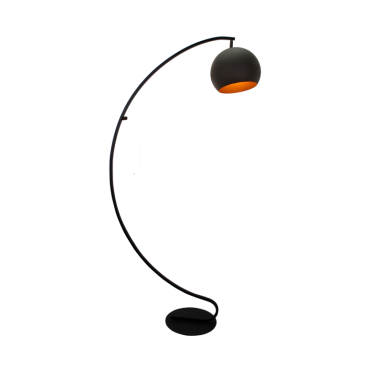Minimalistische zwarte vloerlamp Occhio met een moderne uitstraling. Perfect voor het creëren van sfeer in jouw interieur.