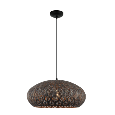 De Rolo hanglamp in zwart voegt een moderne touch toe aan je interieur. Perfect voor boven de eettafel of in de woonkamer.