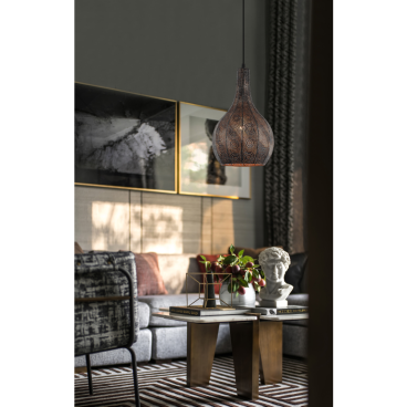 Chericoni Rolo Hanglamp - Ø25 cm H150 cm - Zwart - 151302530 - sfeerfoto