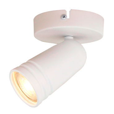 Deze witte plafondlamp Spero heeft een minimalistisch ontwerp.
