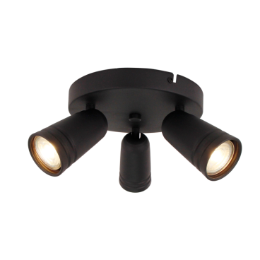 Deze zwarte plafondlamp uit de Spero-serie voegt een industriële flair toe aan je interieur. Perfect voor elke ruimte.