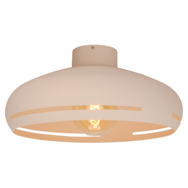 Moderne plafondlamp Striscia in crème voor een frisse uitstraling. Ideaal voor sfeervolle verlichting in elke kamer.