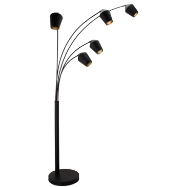Moderne zwarte Tavola vloerlamp van Chericoni met een minimalistisch ontwerp.