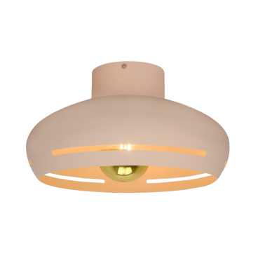 Strakke witte plafondlamp Striscia van metaal in modern design.