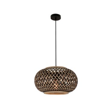 Beige Weaving hanglamp met natuurlijke uitstraling voor een warme, landelijke sfeer. Perfect voor boven de eettafel.
