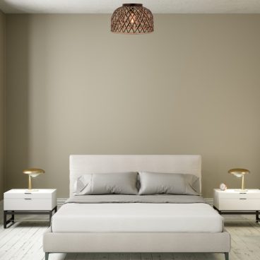 De natuurlijke Weaving plafondlamp brengt een warme sfeer in je interieur.